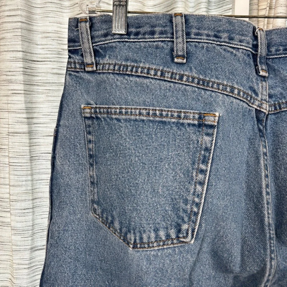 Wrangler Regular Fit Blue Jeans Mens 38x32 Cotton Denim Workwear